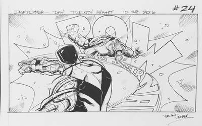 Inktober 2016 Day 28 X-Men story panel 24