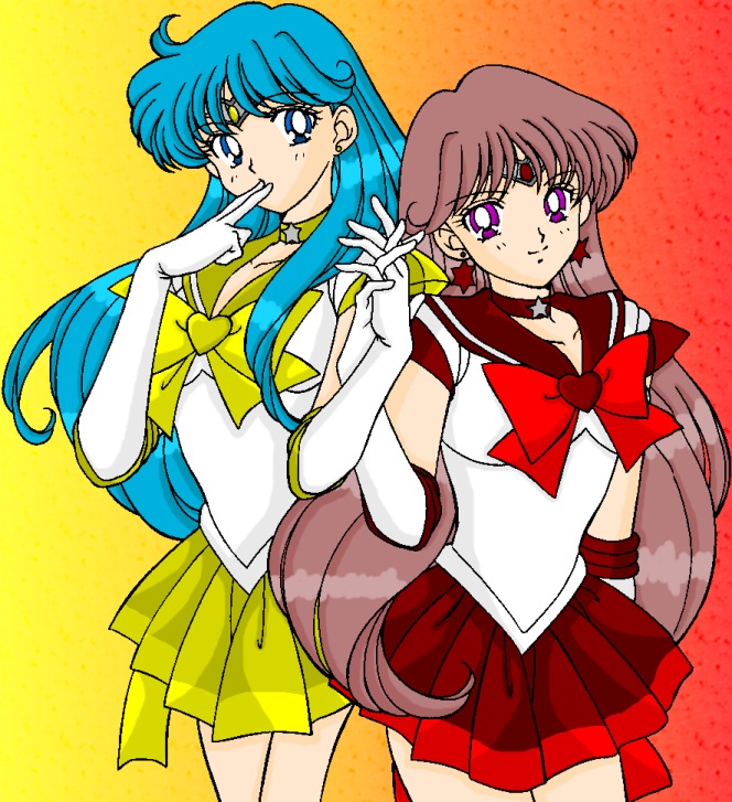 Sailors Neo Mars and Neo Venus by hisakatashinzui on DeviantArt