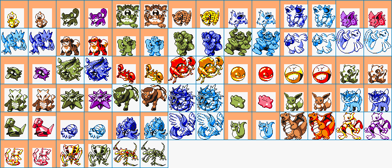 Recolored Pokemon Yellow Sprites by IamNoOneSpecial1 on DeviantArt