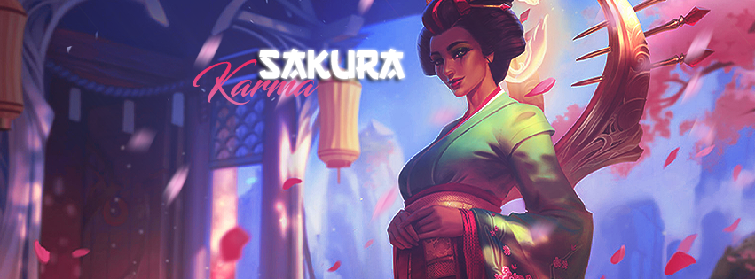 League of Legends / Sakura Karma / Cover Facebook