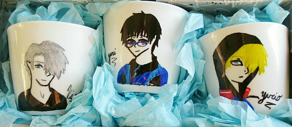 Yuri on ice cup set