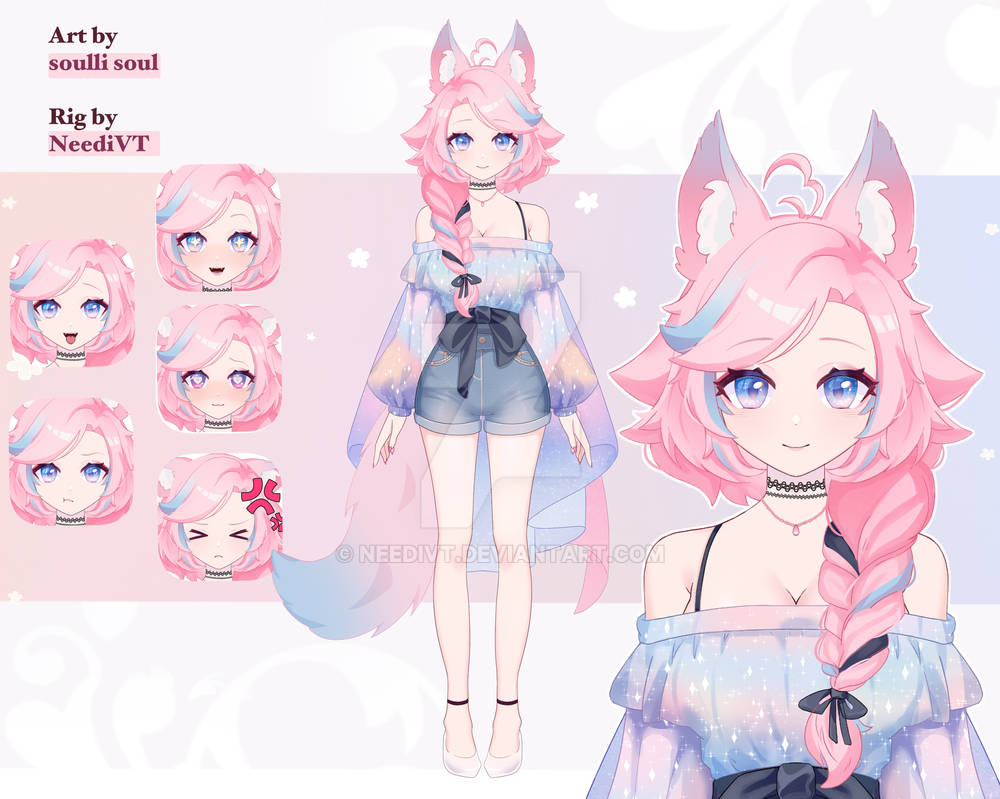 Premade Vtuber Model Adopt - Fox by NeediVT on DeviantArt