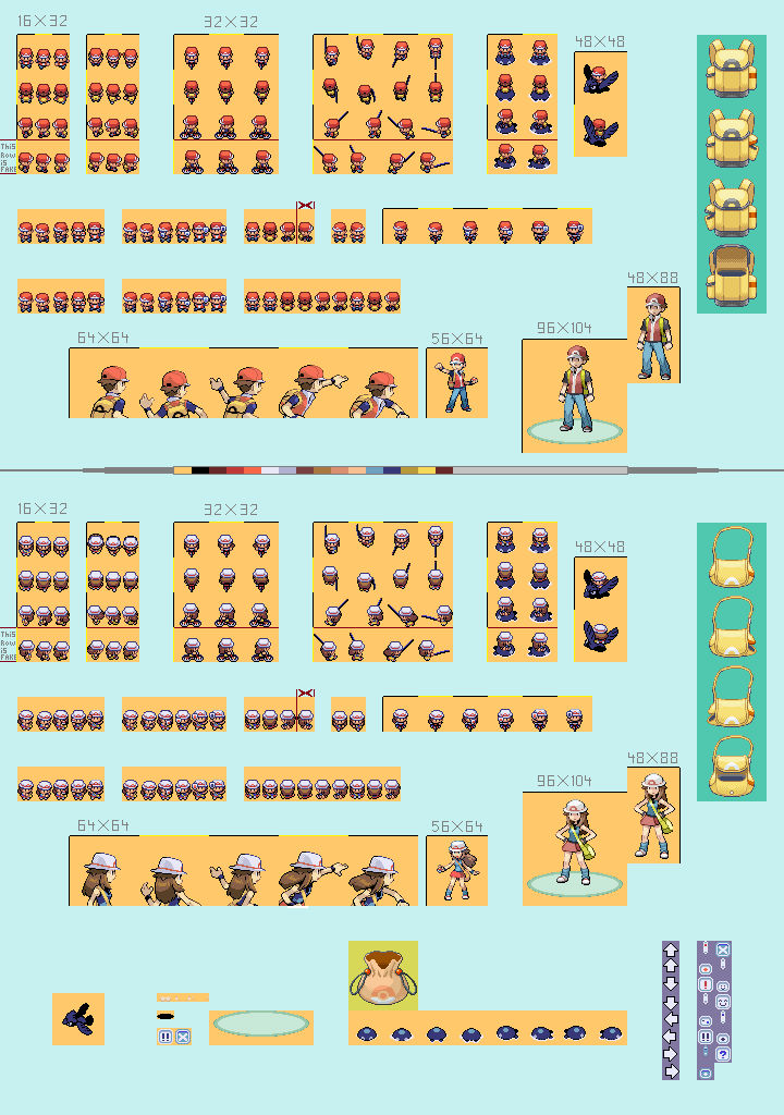 Full Trainer Sprite for FireRed and LeafGreen by SykaBlata on DeviantArt