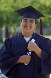 Omar Ochoa cap and gown