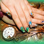 Alice In Wonderland Nail Art