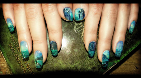 Passing of the Argonath Nail Art