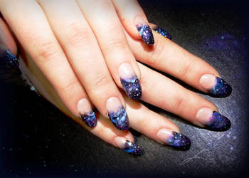 Galaxy Gel Nails by Undomiele