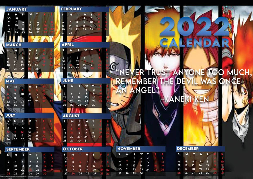 Anime Calendar 