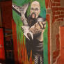 Slayer mural in rock club