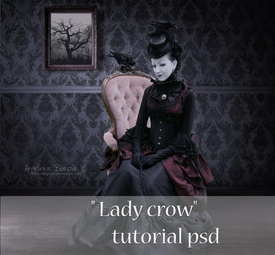 psd lady crow by Creamydigital psd lady crow by Creamydigital