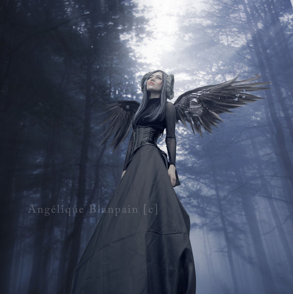 A dark angel in the light