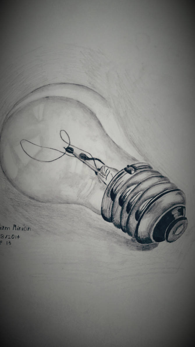 Light bulb pencil drawing by dubz002 on DeviantArt