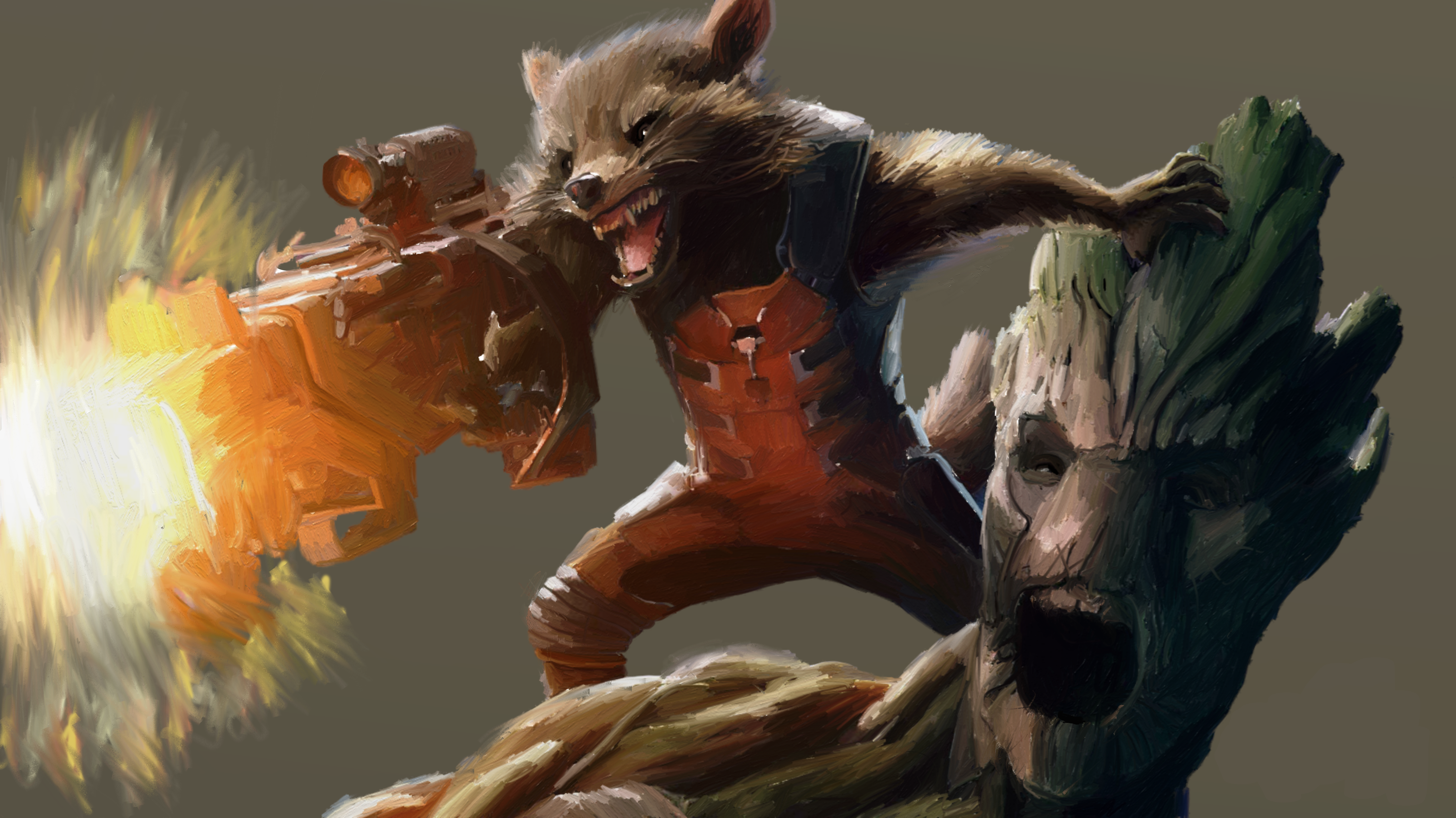 Groot and Rocket