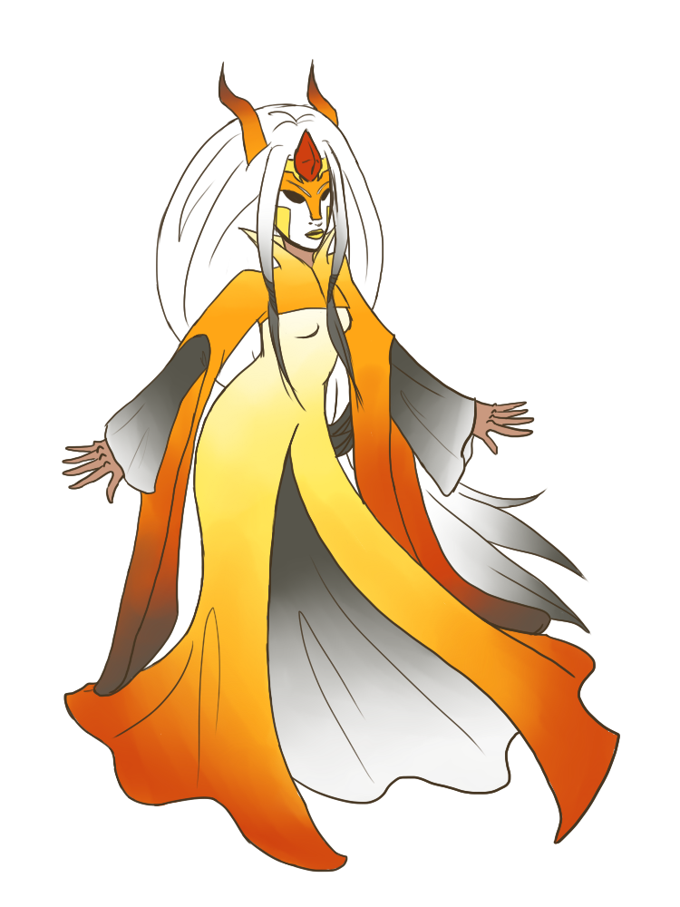 Egret, Goddess of Fire