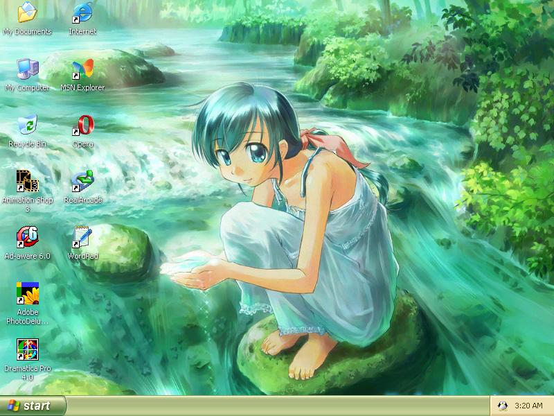 Anime Waterfall Desktop by Agehachou on DeviantArt