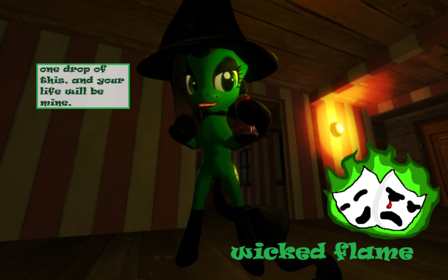 Wicked flame (Pony oc) bio