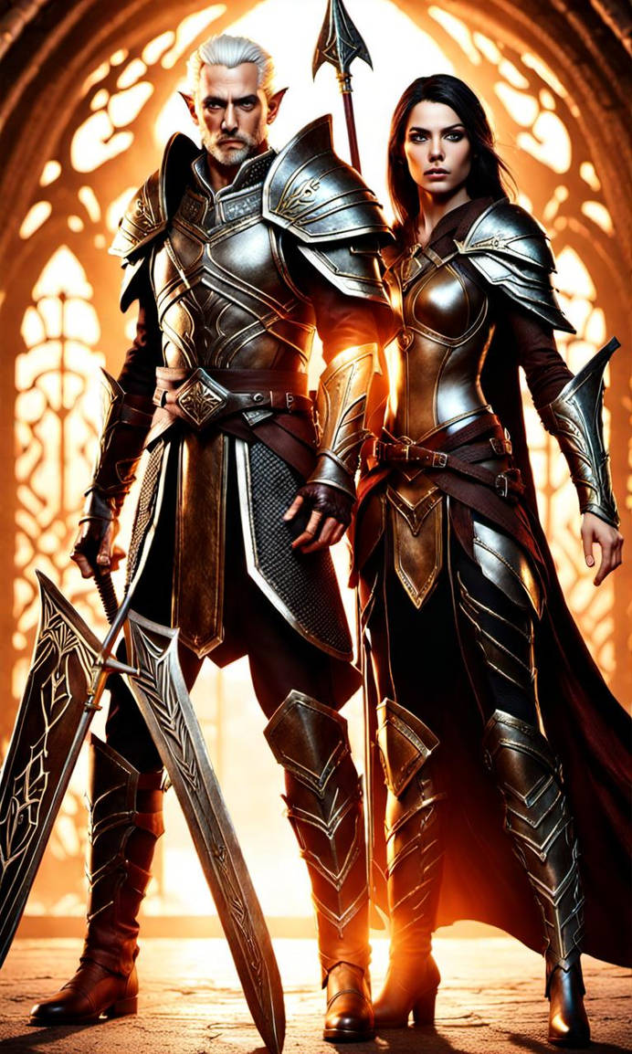 Female High Elf Cleric With A Mace And Shield And by AureliaDawnstar on ...