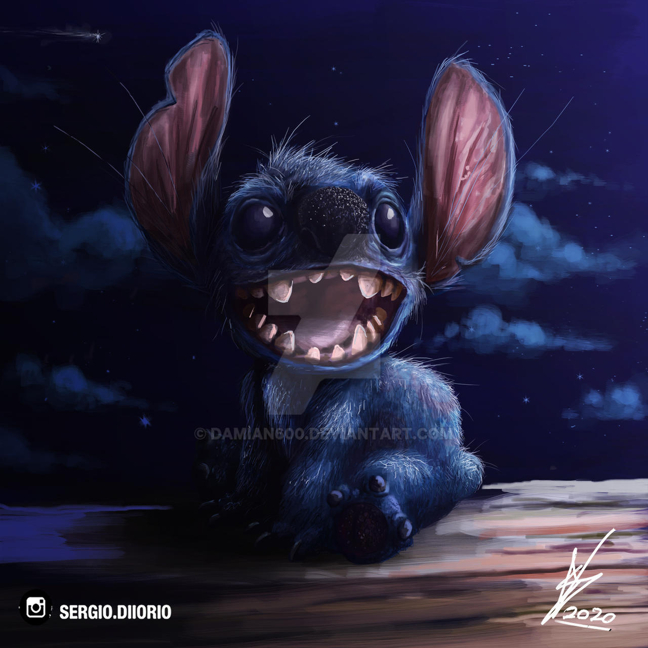 Stitch fan art by Damian600