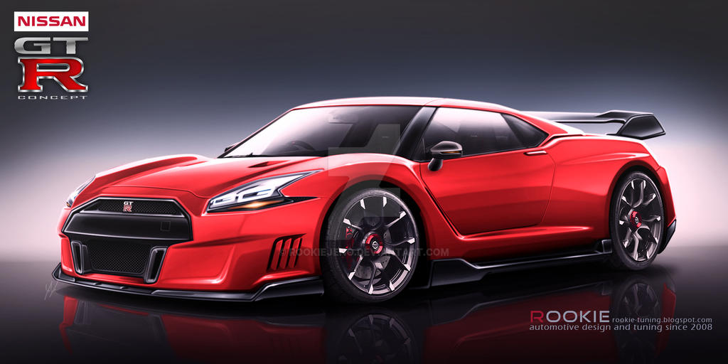 Nissan GT-R R36 concept red by rookiejeno on DeviantArt