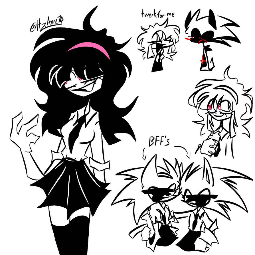 Sarah with diff clothes (doodle) by ItzAnne74therealone on DeviantArt