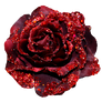 Grannysatticstock Red Glitter Fabric Rose png