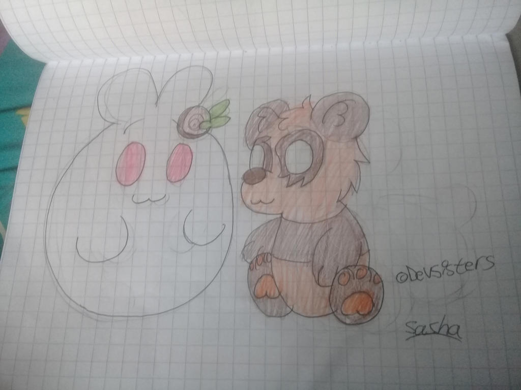 Rice Cake Bunny Meets Orange Panda by SashaJustDancer on DeviantArt