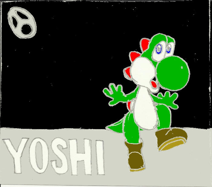Yoshi artwork by RoxasXIIIkeys on DeviantArt