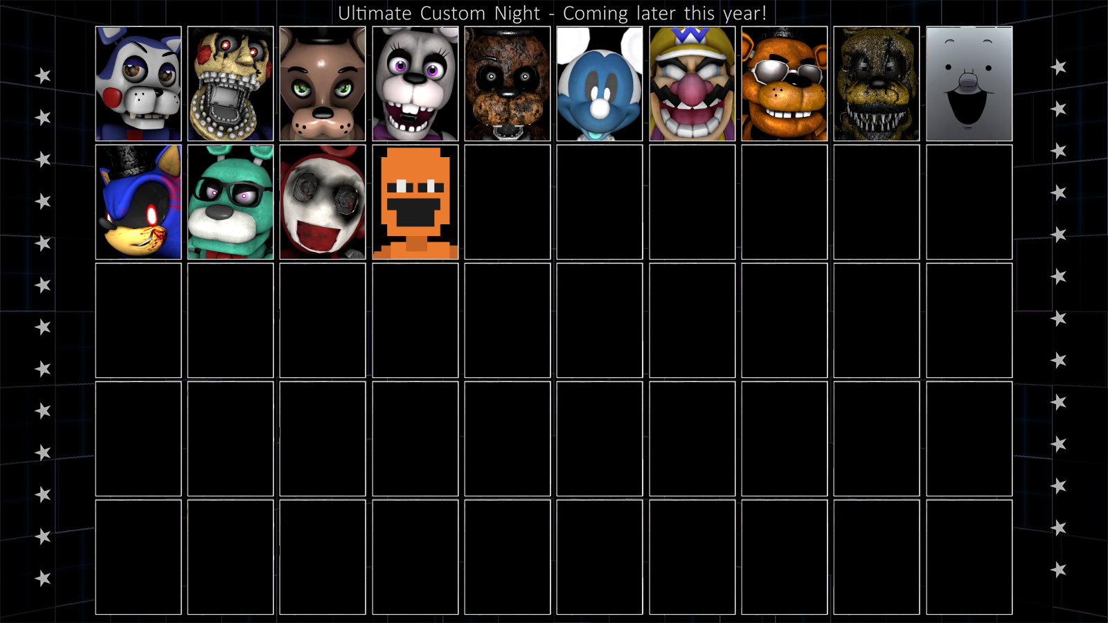 Fangames Roster - Ultimate Custom Night (fanmade) : r/fivenightsatfreddys