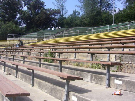 waiting in the bleachers