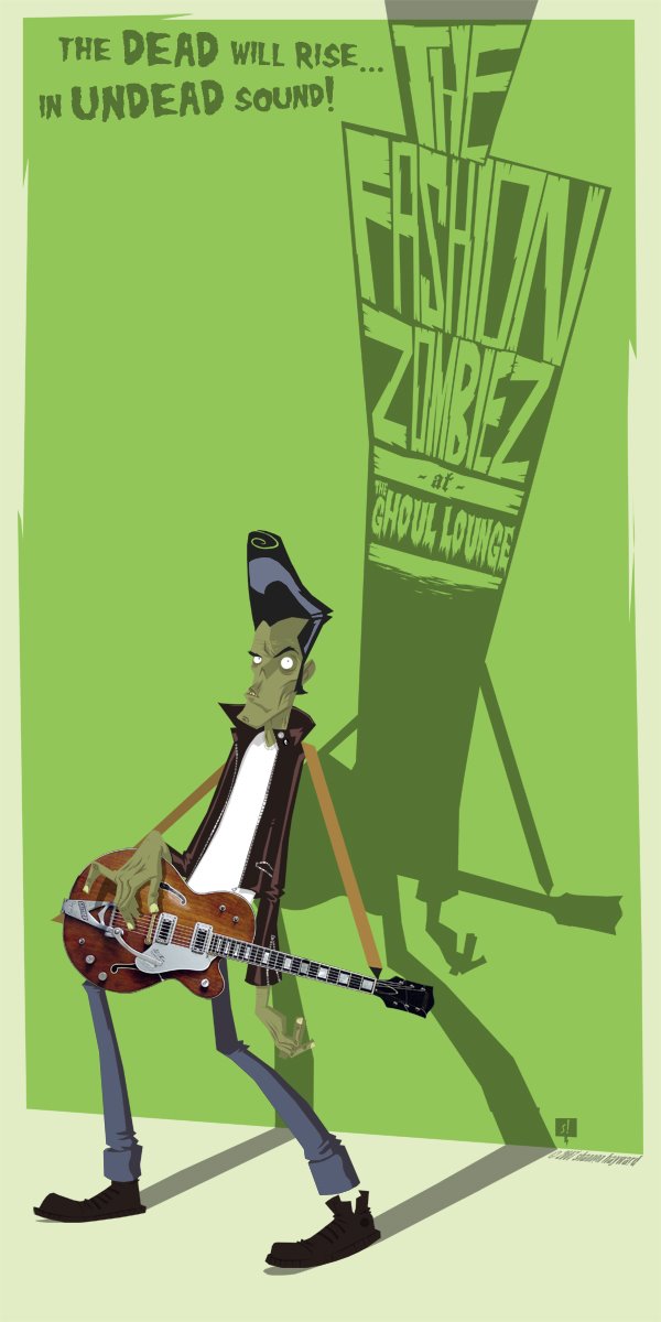 Fashion Zombiez rock poster by SHAN-01