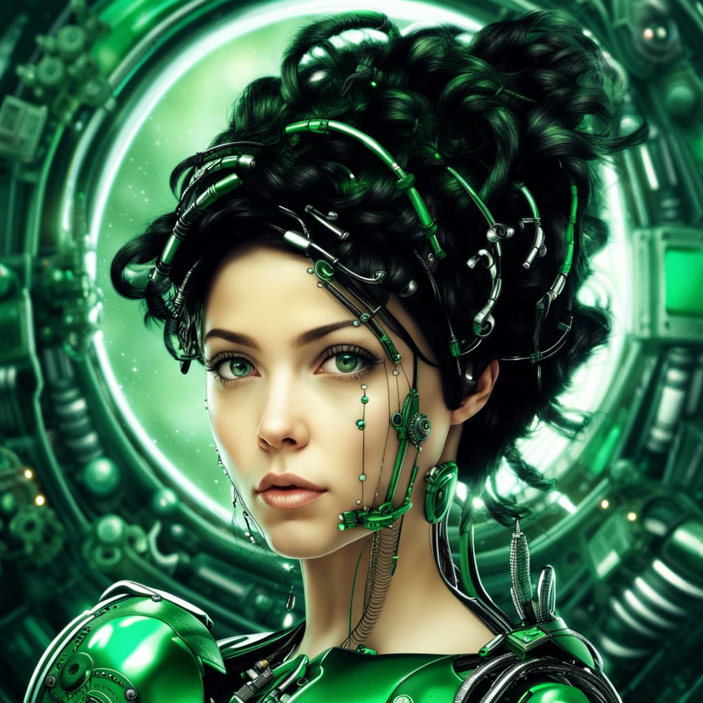 Green astro woman by nobodyhere07 on DeviantArt