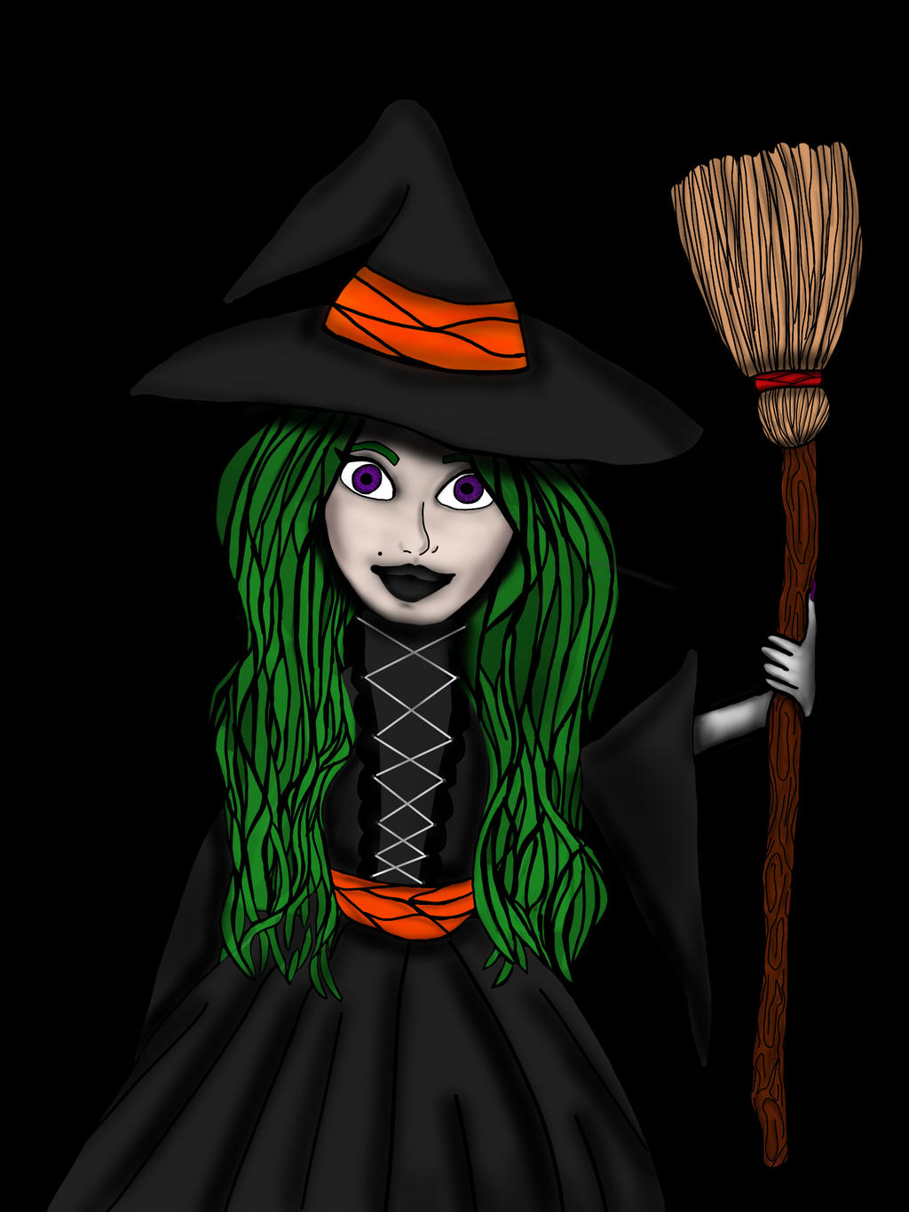 Cartoon Witch by Sarahjmr on DeviantArt
