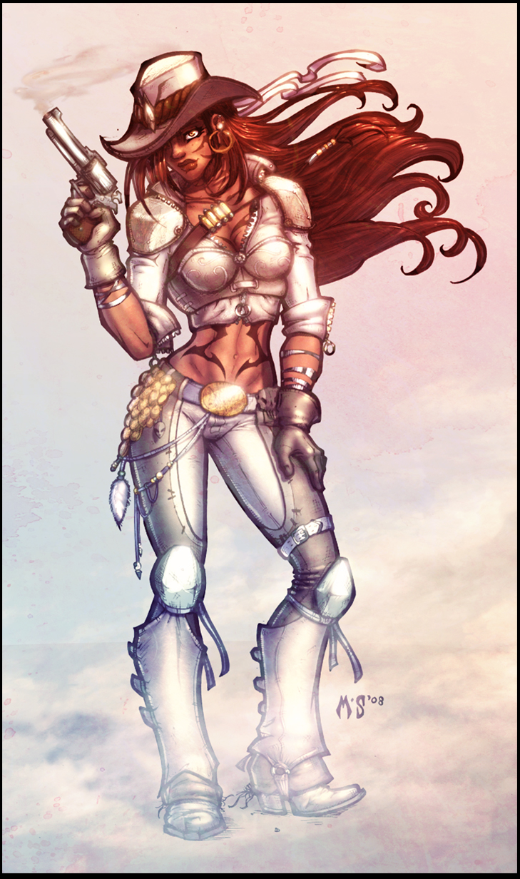 Steampunk Cowgirl COLOR