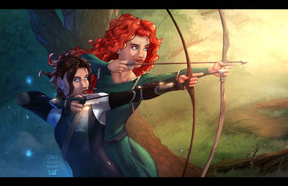 Merida and Katniss