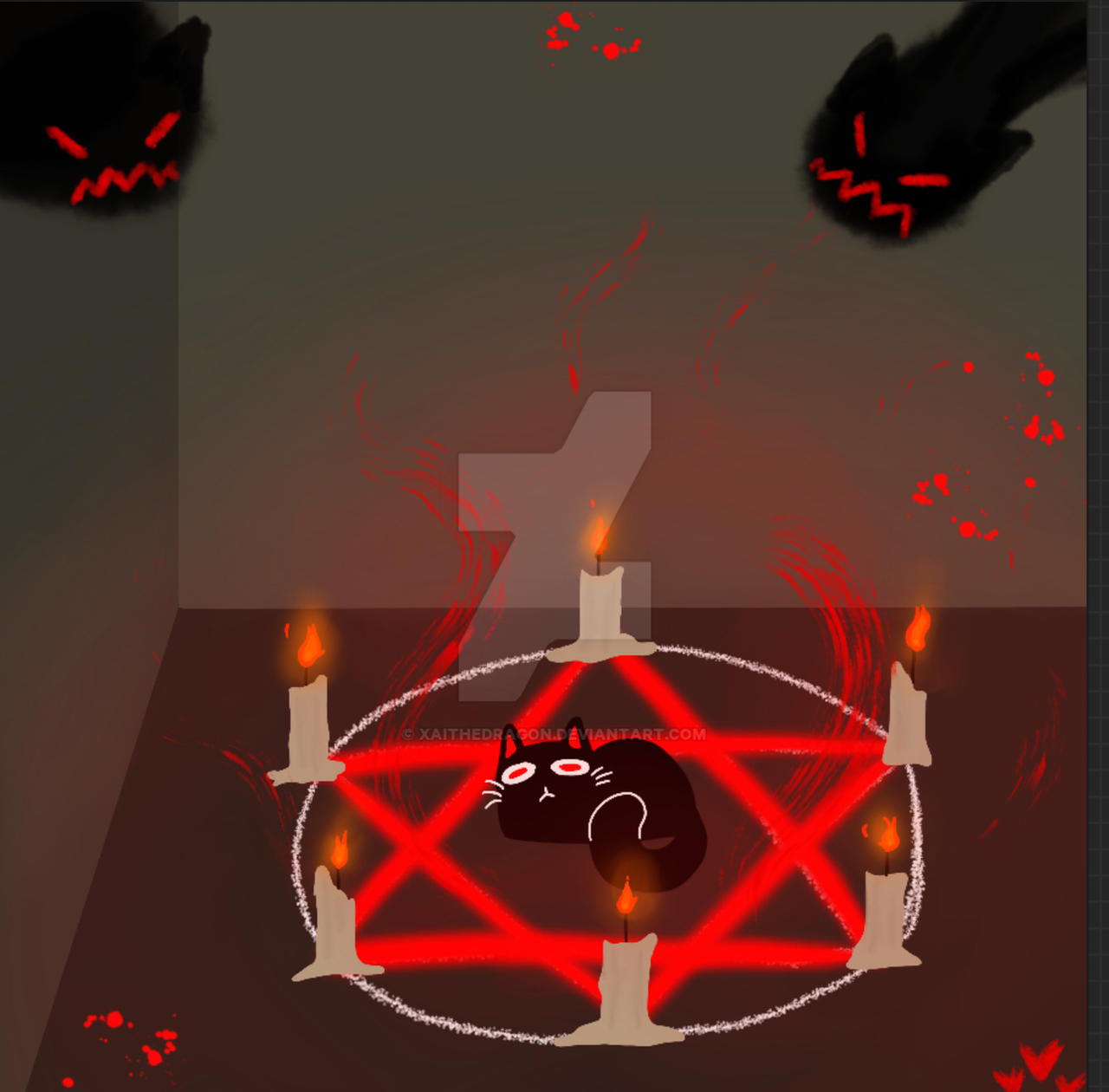 Demon Cat Script Demonic Cat by XaiTheDragon on DeviantArt