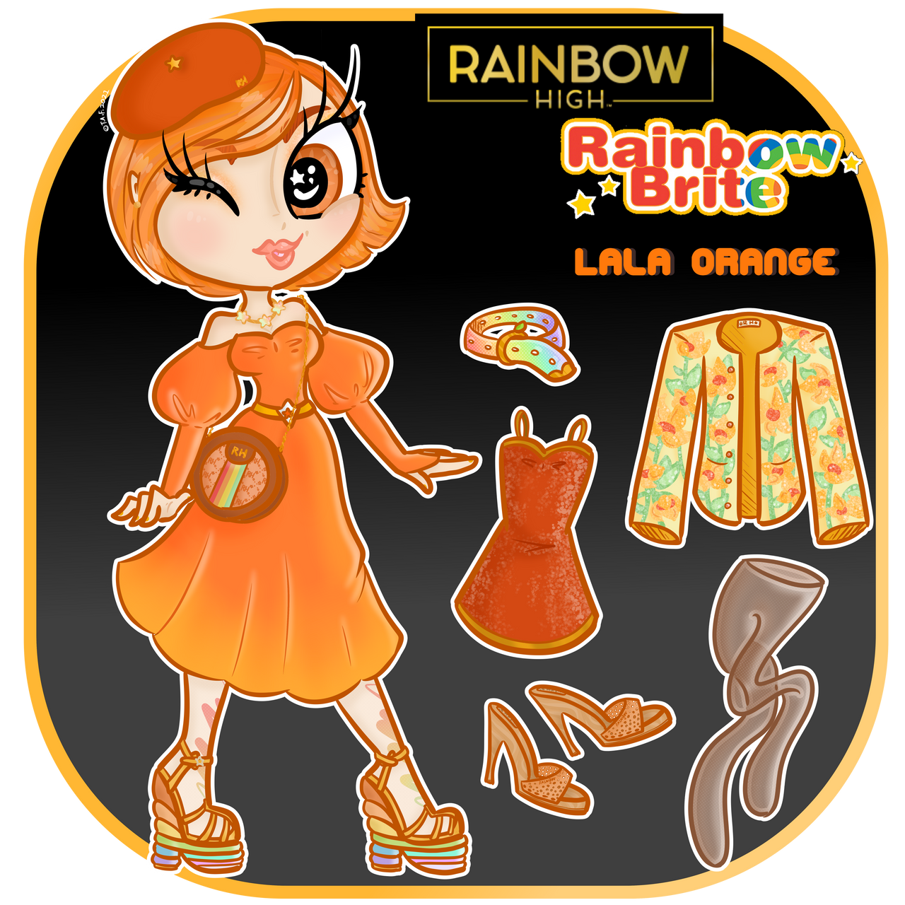 Rainbow High color palette: Orange by KiraKiraVambre on DeviantArt