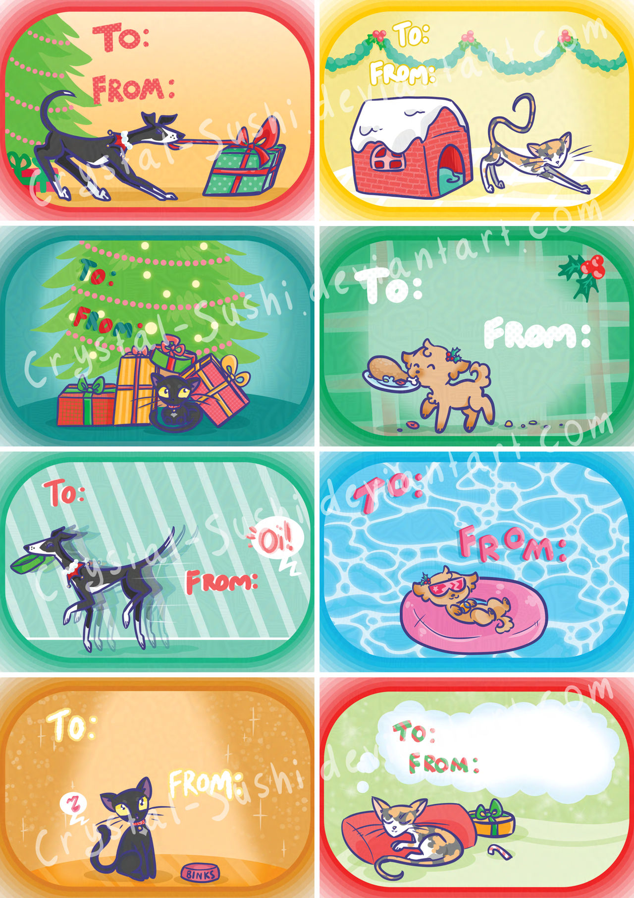 Christmas Labels 2025 by Crystal-Sushi on DeviantArt