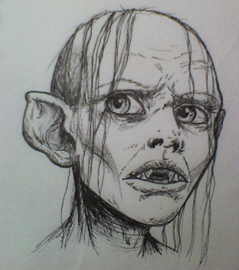 Attempt at realism-Disturbed Smeagol