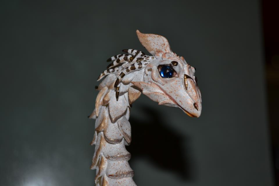 WHITE DRAGON sculpt- head detail