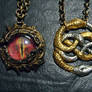 Auryn And Eye Of Sauron chained Charms