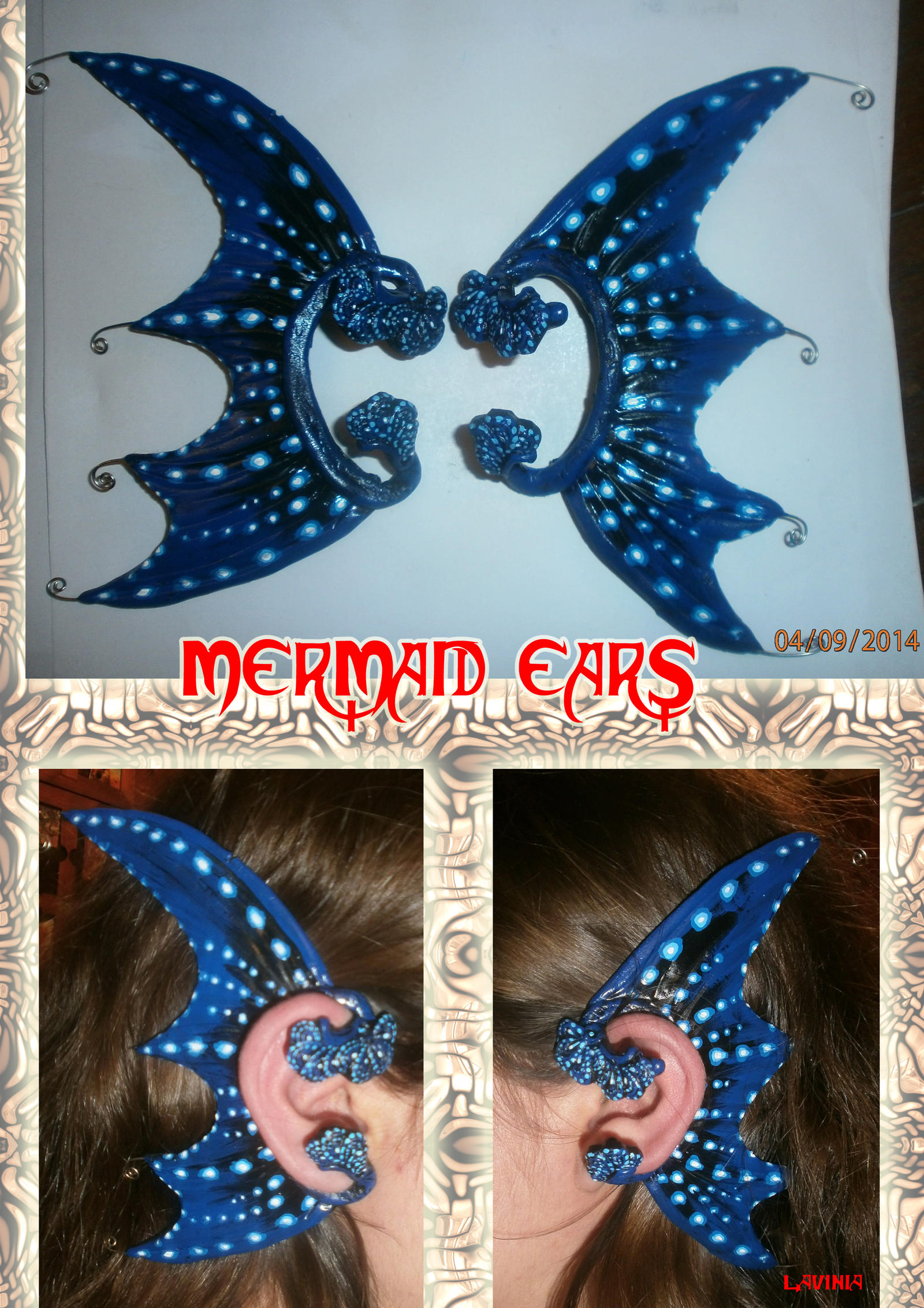 Mermaid ear earcuffs