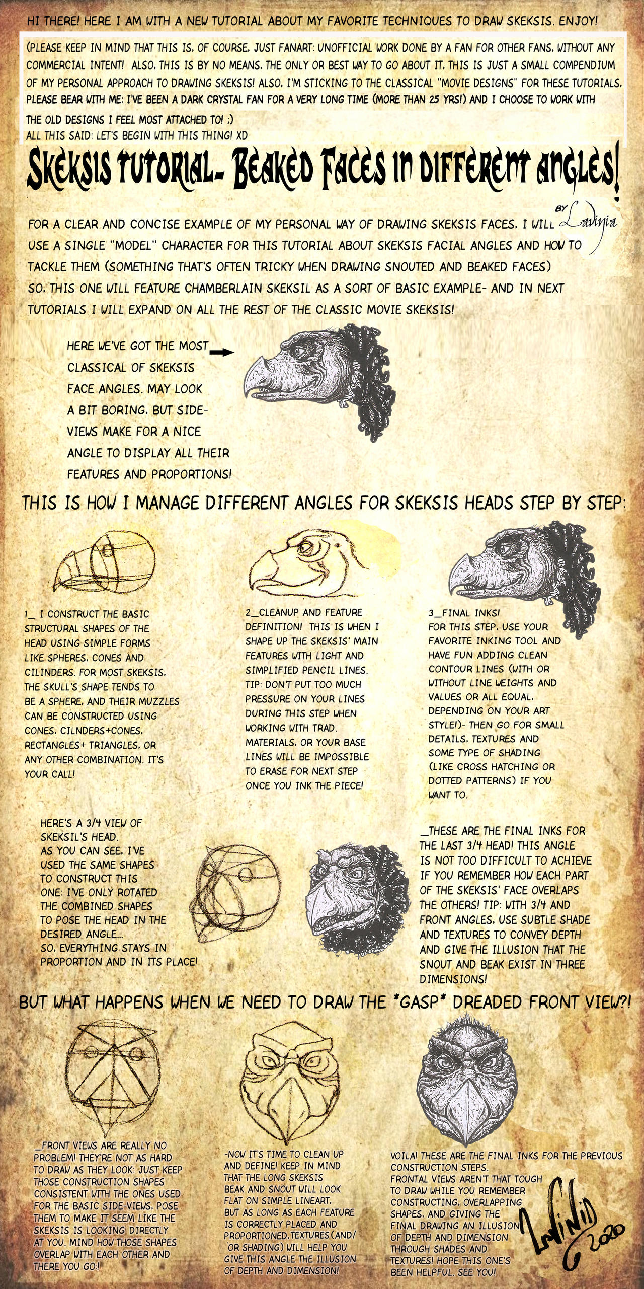 Skeksis Tutorial Different Head Angles By Skekla On Deviantart Skeksis Tutorial Different Head Angles By Skekla On Deviantart