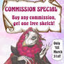COMMISSION SPECIAL! March 2026