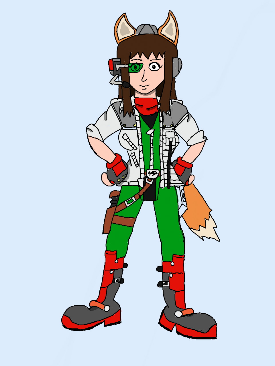 Hitomi as Fox McCloud concept