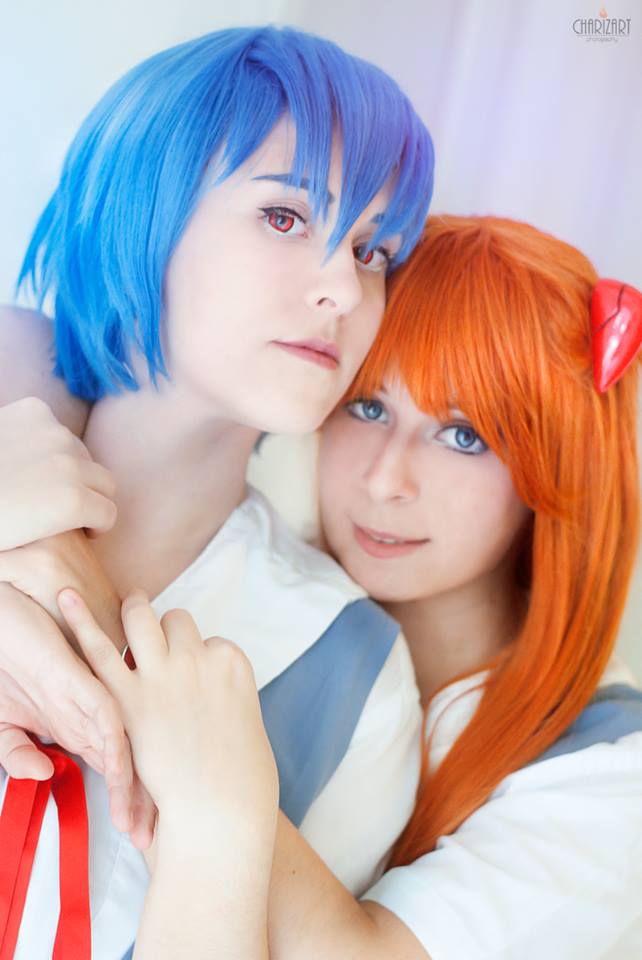 Rei Ayanami and Asuka S. Langley