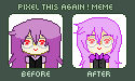 Pixel This Again Meme: Crona by TrainerHarmony