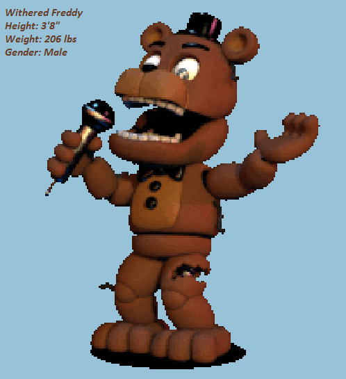 Withered Freddy Fnaf 1 Clipart , Png Download - Fnaf 1 Old Freddy