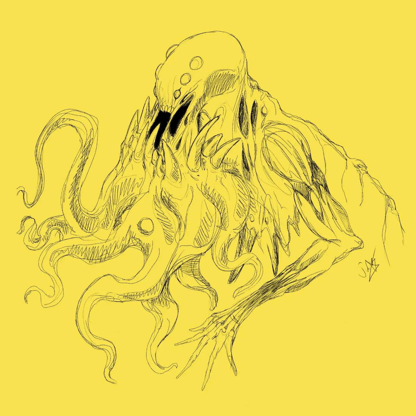 Monster sketch by neometalero on DeviantArt