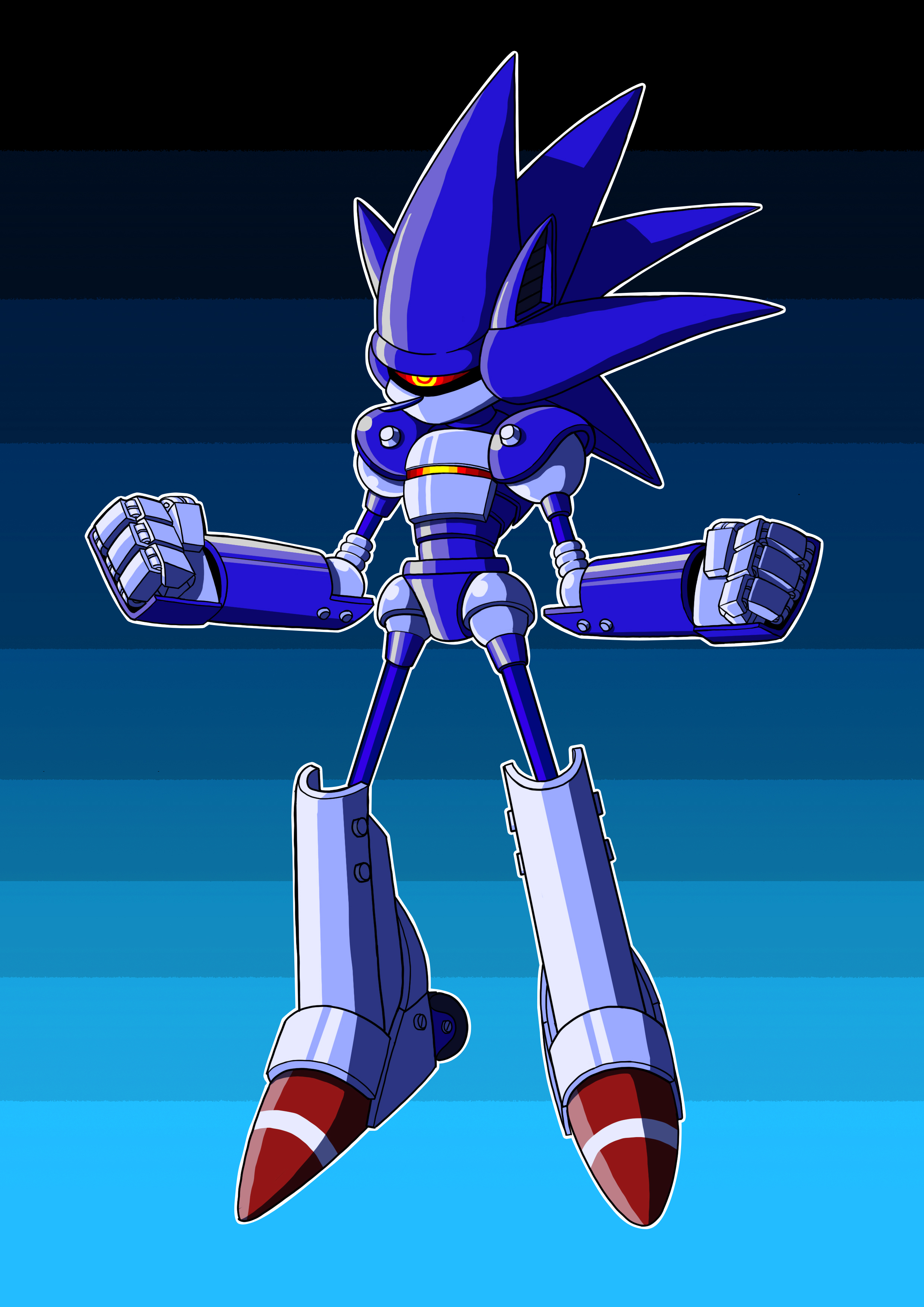 Mecha Sonic by Owaka on DeviantArt