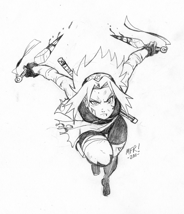 Quick Sketch - Sakura Haruno by the-pooper on DeviantArt